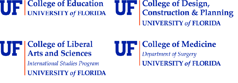 examples of college, department, and unit logos