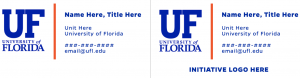 UF email contact signature template