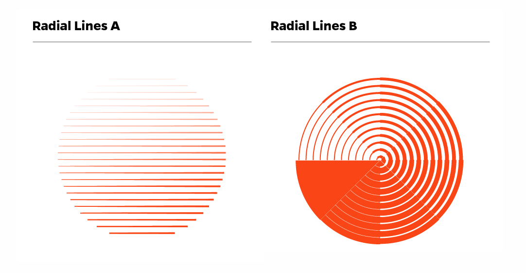 radial line samples