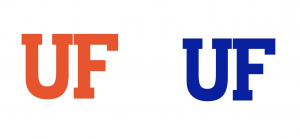 UF Icon in Orange and Blue