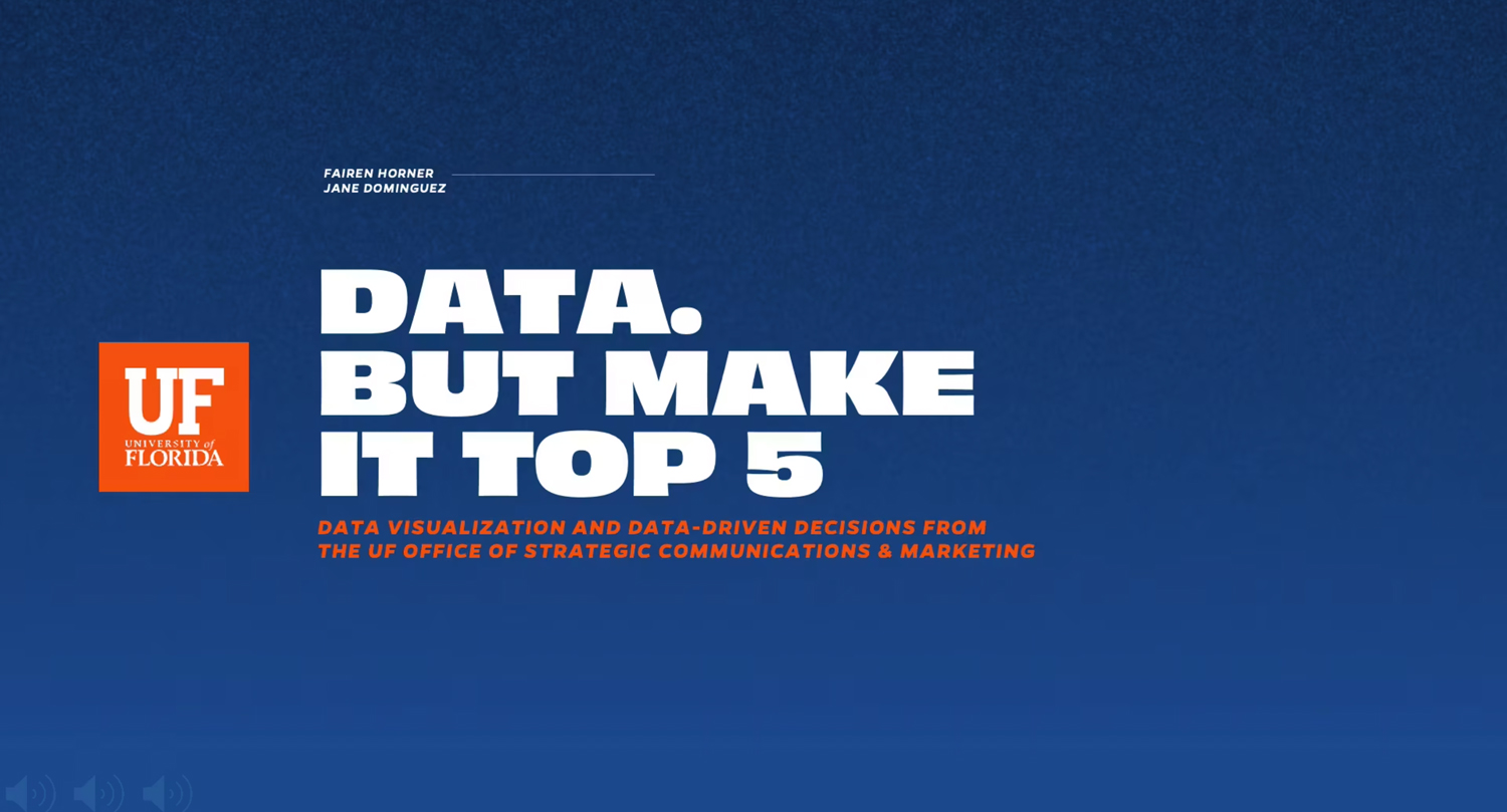 Play Video about Data. But make it Top Five.