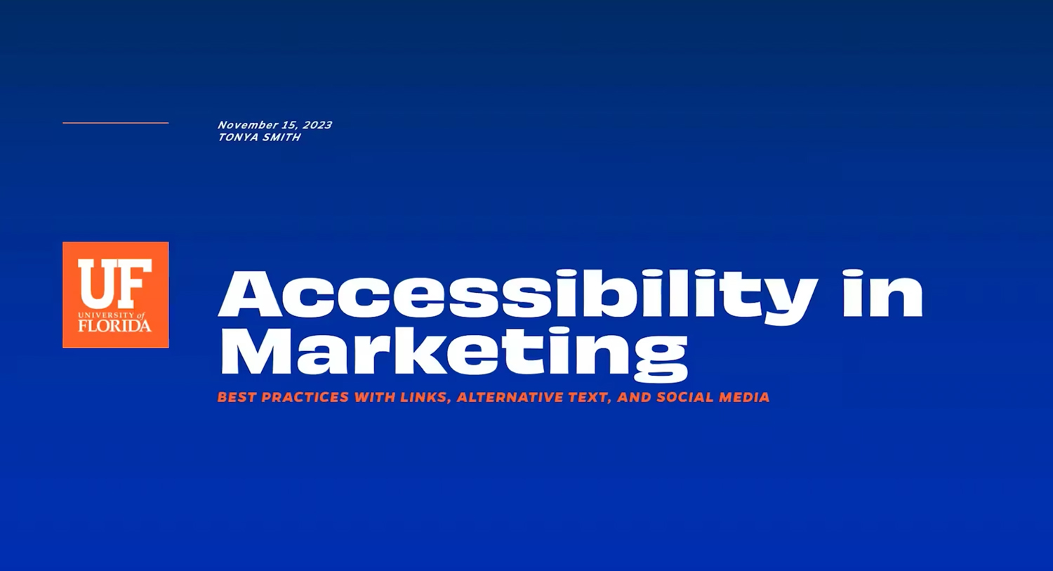 Play Video about Accessibility in Marketing.