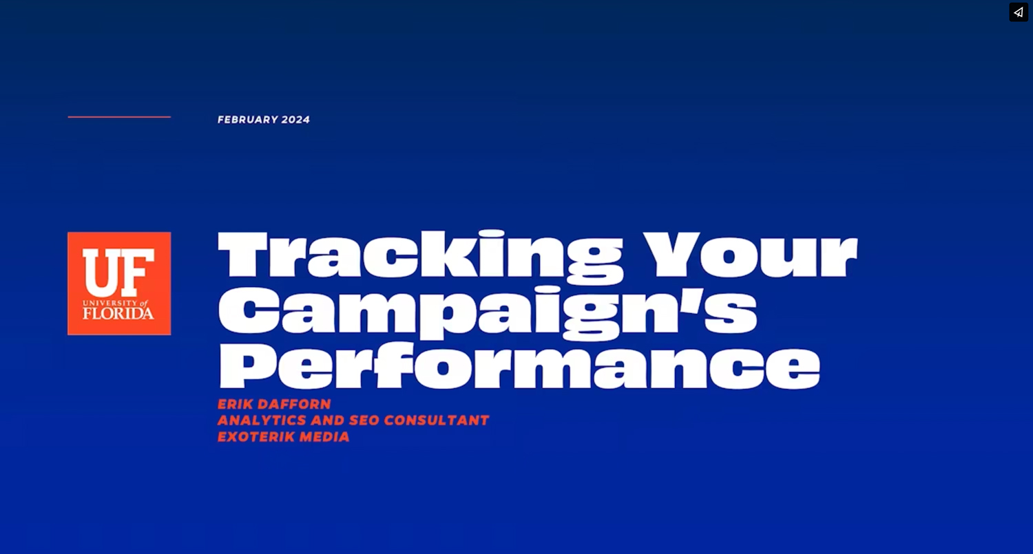 Play Video about Tracking Your Campaign's Performance.